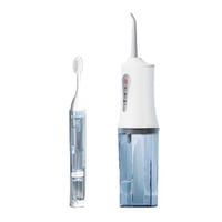 خيط الأسنان المائي + فرشاة أسنان