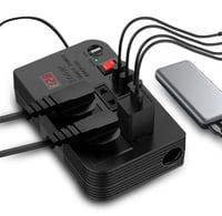 محول طاقة للسيارة 12 فولت الى 220 عاكس موجة جيبية...