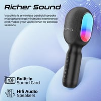 متعة لا حدود لها مع ميكروفون بلوتوث كاريوكي المبتك...
