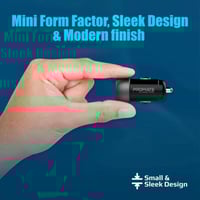 قوة كبيرة في تصميم صغير مع شاحن السيارة USB-C™ بقو...