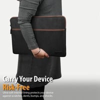 حقيبة كمبيوتر محمول مقاس 16 بوصة، خفيفة الوزن ومقا...