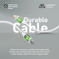 كابل USB-C إلى لايتينينج فائق السرعة، يتيح نقل الب...