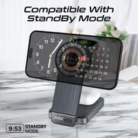 محطة شحن لاسلكية 3 في 1 تدعم ماج سيف شفافة وقابلة...