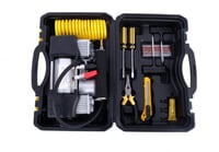 منفاخ هواء للسيارة مع مجموعة ملحقات لسلامتك على ال...