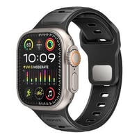 سوار رياضي لساعة أبل بتصميم ثنائي اللون أنيق، مع س...