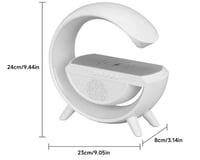 منصة شحن لاسلكي 3في 1 - اضاءة + مكبر صوت + شاحن لا...