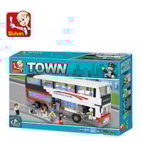 سلوبان قطع تركيب بلاستيك الباص المزدوج - 741 قطعة