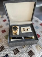 طقم ساعه مع كبك و قلم