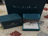 خاتم من الفضه الخالصه عيار 925 مطلي روديوم مرصع زر...