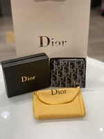 محفظه Dior رمادي مطعم بالاسود