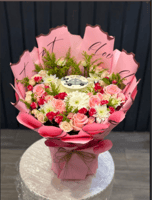 بوكيه Pink Bloom Cake