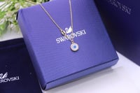 سلسال Swarovski عين مدور ذهبي