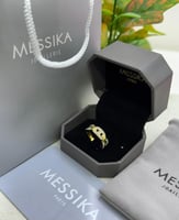 خاتم Messika ذهبي بفصوص