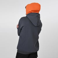 Orange Double Cap Hoodie