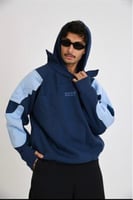Navy and sky blue hoodie