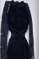 فستان سهرة أنيق لون كحلي