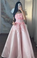 فستان سهره ميكادو تطريز مورد