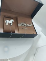 بروش الخيل مطلي ذهب