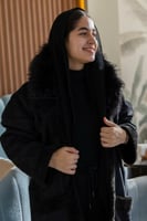 فروه شتوية كحلي / اسود