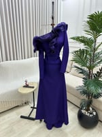 فستان سهره أنيق معتدد الألوان فاخر