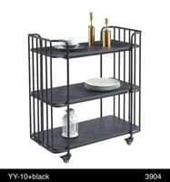 عربيه تقديم 3 ارفف خشبي