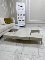 طقم طاولات ارضي بديل الرخام