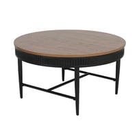 طاولة خدمة وسط مفرد خشبي فاتح T115