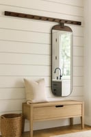 مراية جدارية مزدوة بعلاقات - بني