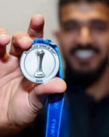 ميدالية الهلال المركز الثاني كاس العالم للاندية