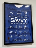 لوحة نادي الهلال تيشيرت الاساسي بتويقع اللاعبين