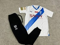 طقم الهلال الاساسي تيشيرت- سروال طويل لونين - متجر...