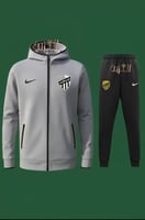 طقم تدريب نادي الاتحاد الكامل | جاكيت رمادي وبنطلو...