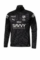 سويتر الهلال الثالث الاسود شتوي مع فتحت اصبع