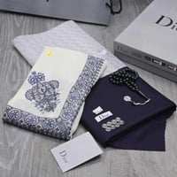 طقم قماش وشال فاخر مع سبحه راقية