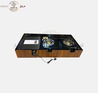 منقل خشبي رخام كامل شكل ملكي وفخم