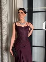 فستان سهره برغندي