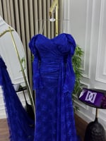 فستان ازرق ملكي