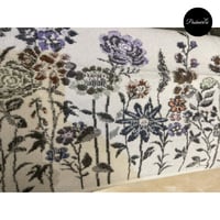 شال فرو أرنب طبيعي مع صوف كشميري وتركي أرضية بيج ف...