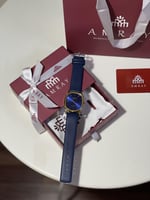 ساعات رجاليه جلد كحلي