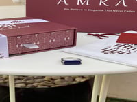 خاتم ملكي فضه مستطيل- كحلي