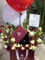 هديه الفلنتاين خاتم قلب وورد للرياض فقط