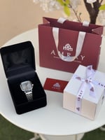 ساعه رجاليه كلاسيك فضي