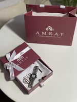 ساعه نسائيه فضي بأرقام اللاتينيه