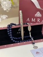 بكج قلم وسبحه بالاسم كحلي