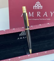 قلم رجالي اسود بذهبي