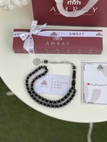 سبحه شفاف مخطط بأسود