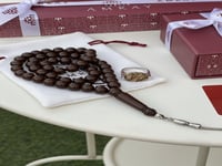 بكج رجالي " سبحه وخاتم" بني