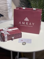 خاتم رجالي فضي بكحلي