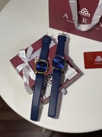 ساعات رجاليه جلد كحلي