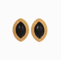 Noir black earrings